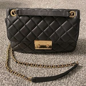 Michael Kors Sloan Large Chain Shoulder Bag Black